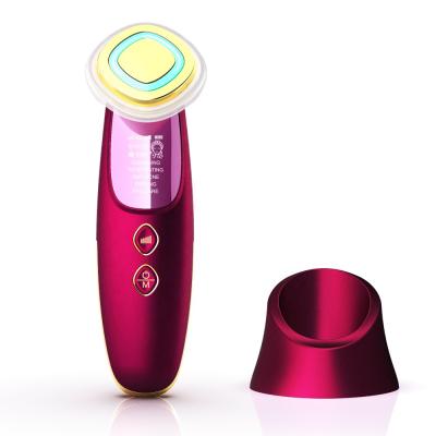 China Anti-Puffiness LED Radio Frequency Skin Rejuvenation Wrinkle Removal Massager RF Face Lift Device for sale