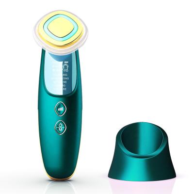 China Anti-Puffiness LED Radio Frequency Skin Rejuvenation Wrinkle Removal Massager RF Face Lift Device for sale