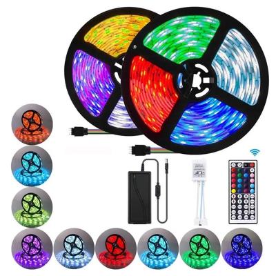 China LED STRIP 2835 LIGHT MC Lighting LED Home Kit Alexa Tuya Music Sync Voice Control Google 5M 10m Smart WIFI 5050 RGB LED Strip Lights for sale