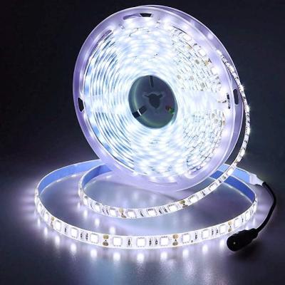 China LED STRIP 2835 MC Lighting12V LED Strip Light White Waterproof Cuttable 6000-6500K 1.6ft/5m SMD5050 300 LED Dimmable IP65 LED Flexible Rope for sale