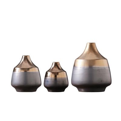 China Modern Nordic simple Chinese Zen new ceramic vases, creative living room room porch flower arrangement model decoration for sale