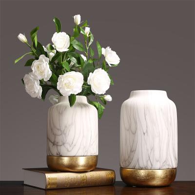 China Creative flower arrangement light in French simple modern living room vase country entrance TV cabinet dining room table decoration ornaments for sale