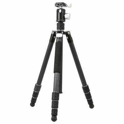 China PORTABLE Professional SLR Carbon Fiber Tripod Multifunctional Portable Dismountable Foot Stand for sale