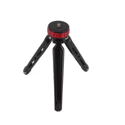 China PORTABLE Tripod of Mini Desktop Tripod Stand Aluminum Alloy Table for Camera and Smartphone for sale