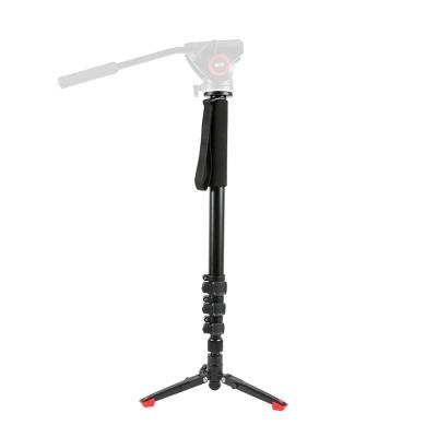 China Lightweight and Portable Lightweight and Handheld Camera Monopod with Stand for Photography Aluminum Alloy Tripod with Support Base for sale