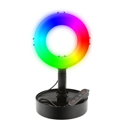 China 6 Inch Mini Selfie Ring Light With Tripod Stand Usb Charging Led Lamp Dimmable Photography Light For Photo Photography Studio for sale