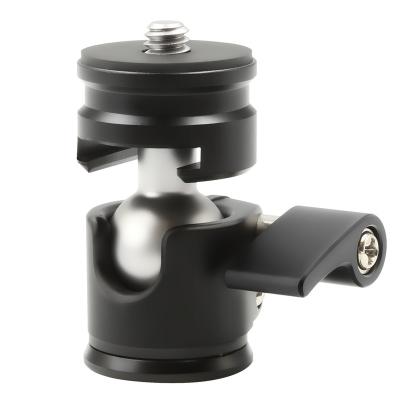 China Mini Gimbal Cold Ball Design Shoe Tripod Mount Main Adapter for Phone and Camera Accessories for sale