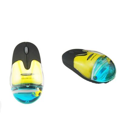 China High Quality Plug In Favor Gifts 2.4Ghz Radio Aqua Computer Mouse With 3D Liquid Floating Element Inside Liquid for sale