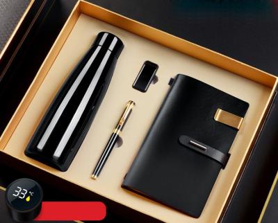 China High-end Elegant Classic Gift Set Promotional Gift Set Office Notebook Gift Set USB Drive Vacuum Cup For Associate for sale