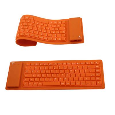 China Flexible Wireless Keyboard Flexible Roll Up Keyboard, Portable Silicone Rollup Waterproof Wireless Keyboard for IOS Windows Android Tablets for sale