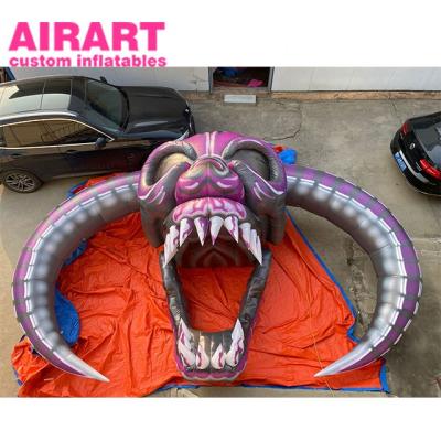 China Optio Giant Advertising PVC Tarpaulin/Oxford Cloth/Halloween Skull Inflatable Balloon for sale