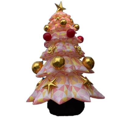 China PVC cloth/420D Oxford Cloth Holiday Decoration Products Giant Lit Christmas Inflatables Christmas Tree for sale