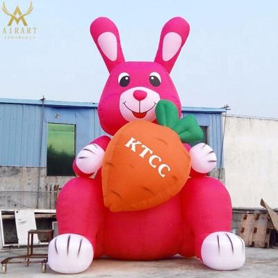 China Cute Inflatable Party Bunny Holiday Party Event Easter Decorations for sale