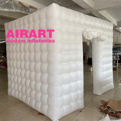 China PVC Tarpaulin / Oxford Cloth / Optio Decoration Cube Inflatable Lighting Balloon for sale