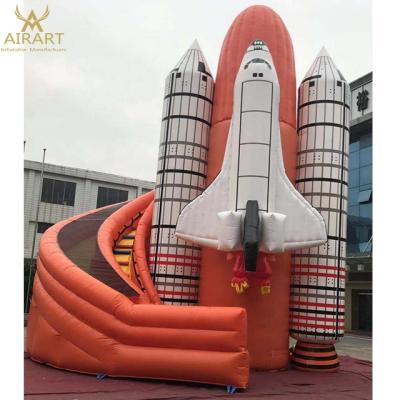 China Party Space Shuttle Inflatable Slide Decoration Advertising Giant Inflatable Slide for sale