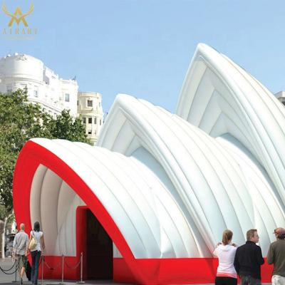 China PVC or Oxford Fabric Inflatable Architecture Portable Outdoor Opera House, Inflate Tent Performance Space for Party Event Used for sale