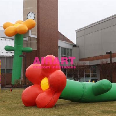 China 2021 New Flower PVC or 210Tpolyester Single Standing 15ft Inflatable Custom Made for sale