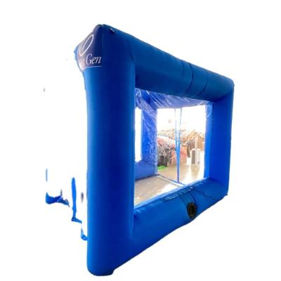 China PVC cloth/420D Oxford cloth/or as customer request inflatable disinfection tent,hospital customized channel,portable inflatable disinfection channel for sale