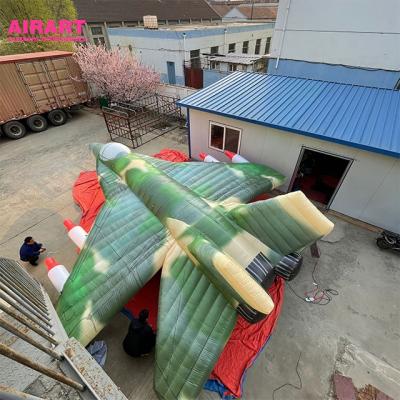 China Custom Inflatable Military Pattern Party Military Observation Equipment Decorative Military Fighter for sale