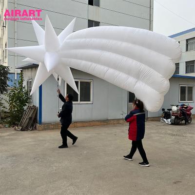 China Party Christmas Carnival Parade Inflatable Decoration LED Stars for sale