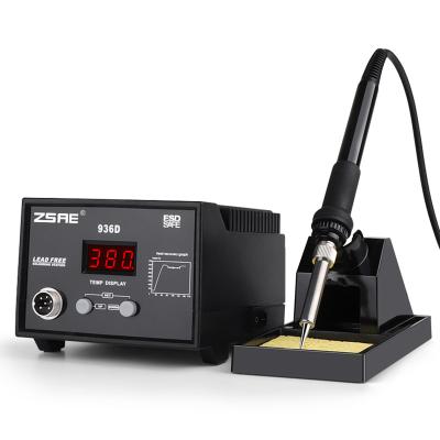 China High Heat Capacity ZSAE 936D SMD Digital Soldering Station With Lead Free Soldering Iron for sale