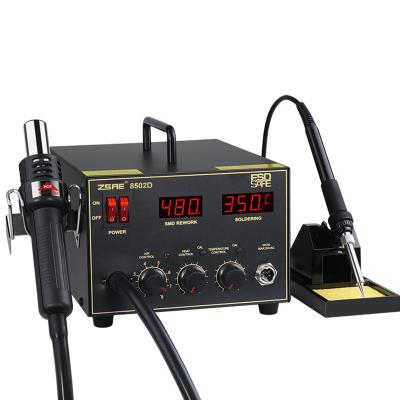 China ZSAE 8502D 2in1 SMD Professional Machinery Repair Shops Tools Rework Station Soldering And Desoldering Soldering Soldering Station for sale