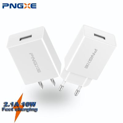 China PONXE 2.1A Mobile Phone Home Chargers Fast Travel Charger Adapter Wall USB Mobile Phone Charging Charger for sale