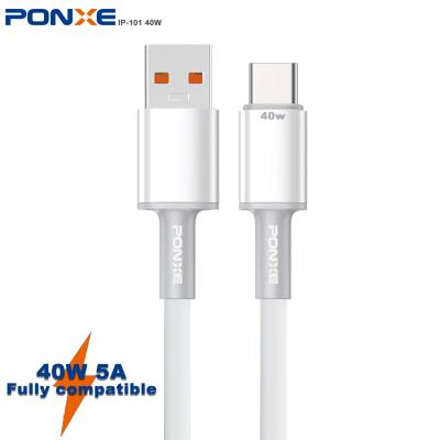 China Free Samples PONXE Type C 6A/3A Charger Usb C Charger MP3/MP4 Player Free Samples Fast Data Cables Fast Charging Cables Usb For Android i Phone for sale