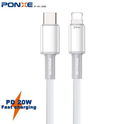 China Free Samples Type C 6A/3A Charger Usb C MP3/MP4 Player Free Samples PONXE 20W Fast Data Cables Charging Cables Fast Charging Usb For Android i Phone for sale