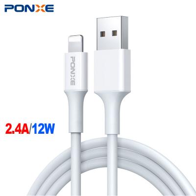 China MP3/MP4 Player PONXE New Band 5A Usb Cables 2.4A Mobile Fast Charging Cable Hot Sale 1m 2m Charger Cable For I Phone for sale