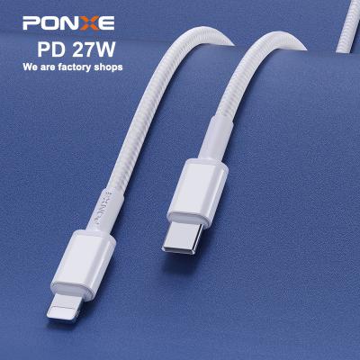 China MP3/MP4 Hot Sale 27W Super PD Type C Usb C Charger 3A Charger PONXE Data Cables 66W Fast Charging Usb Cables For Phone for sale