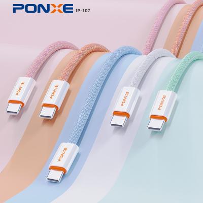 China MP3/MP4 Type C Player PONXE OEM PD Cable 60W Fast Charger USB C Cables Fast Charging Cable For Samsung for sale