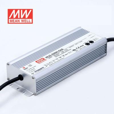 China HLG-320H-54 C.C.+C.V. aluminum dimming function 321.3W IP65 / IP67 7 Years Warranty ORIGINAL MID WELL LED Power Supply for sale