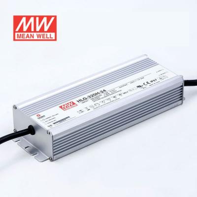 China HLG-320H-24 C.C.+C.V. aluminum dimming function 320.16W IP65 / IP67 7 Years Warranty ORIGINAL MID WELL LED Power Supply for sale