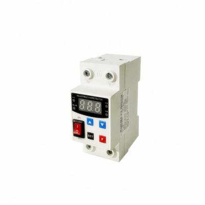 China Factory 2P 220V 63A Digital Voltage Regulator Home Adjustable Voltage Protector Electrical Surge Protector ZLB1-63 for sale