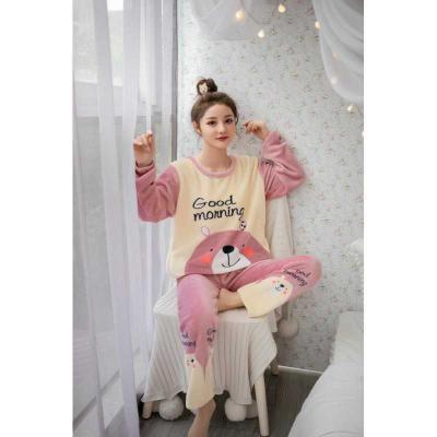 China New Product QUICK DRY Women'S Factory Sleepwear Polyester Student Printing Pajamas for sale