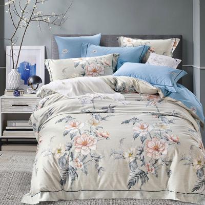 China Eco-friendly Nondisposable Hot Selling Reactive Printed Cotton Bed Set for sale