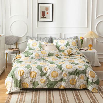 China Modern high quality 100% cotton sateen twill printed bedding set with twin full queen king size for sale