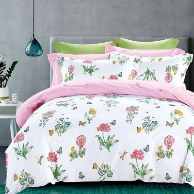 China Ultrasonic Warm Soft Fabric Microfiber 100% Polyester Egyptian Cotton Solid Colors Bedding Duvet Cover Set for sale