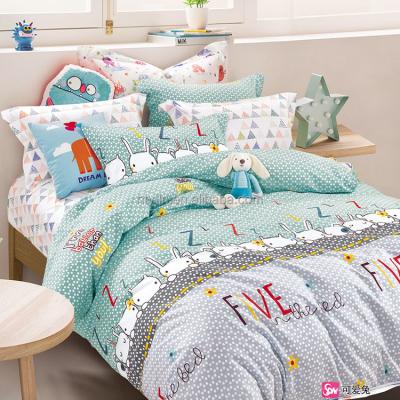 China Wholesale European Twill 200TC Porcelain Design Family Size 100% Cotton Dye Printed Bed Linen For Home for sale