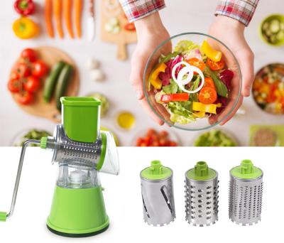 China Sustainable Drain Basket Slicers 3 In 1 Vegetable Cutter / Slicer / Fruit Chopper for sale