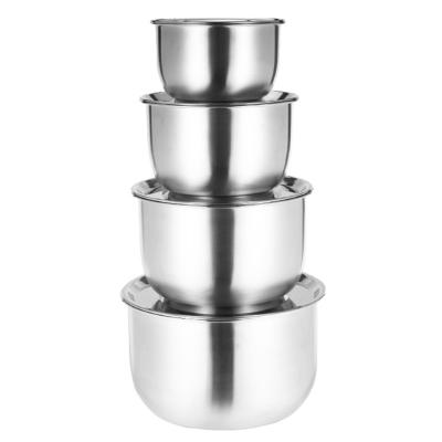 China Viable Manufacturer Of 5 Bowl Bargain Stainless Mixing Bowls With Lids Set for sale