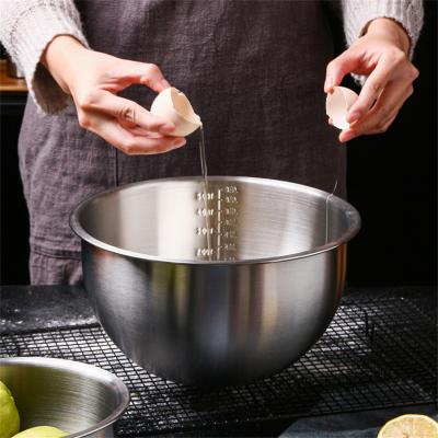 China Sustainable High Quality Blender Cream Nested Mixing Bowls Stainless Steel With Lid for sale