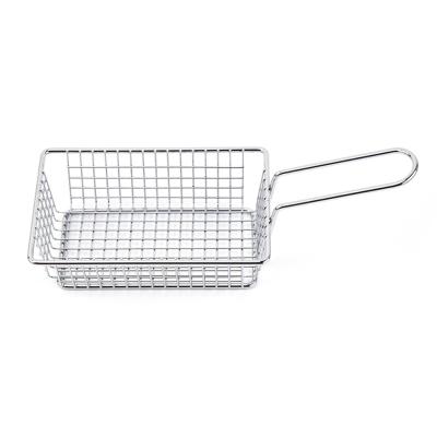 China Viable Wholesale Deep Potato Frying Chip Pan Basket Fryer Fries Strainer Stainless Steel With High Quality for sale