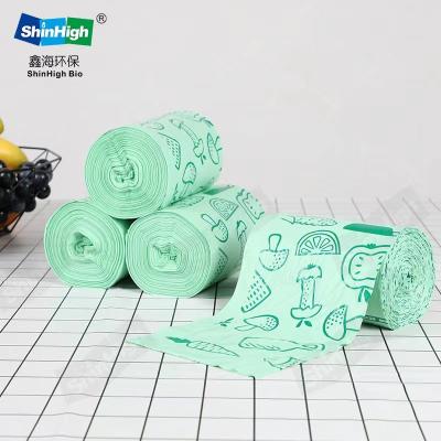 China BIODEGRADABLE Eco-Friendly Compostable Star Sealed Waterproof Household Garbage Bags for sale