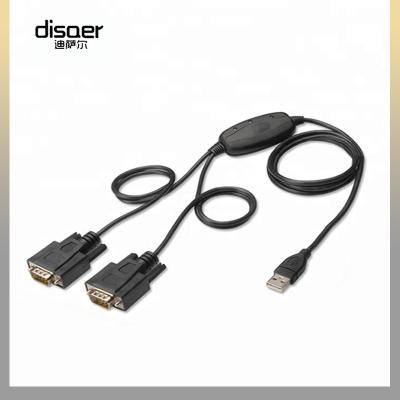 China Video Game Player DISAER 2 in 1 Serial DB-9 RS-232 Male to USB 2.0 Port with FTDI Chip Set Adapter for sale