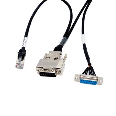 China Hot Sale Computer Data Transsion 15 db Male To 15 db Female Male And RJ45 Cable Price for sale