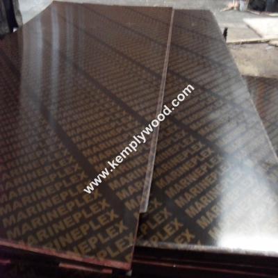 China 18mm finger joint core one time hot pressed film faced plywood, cheap construction shuttering plywood for sale