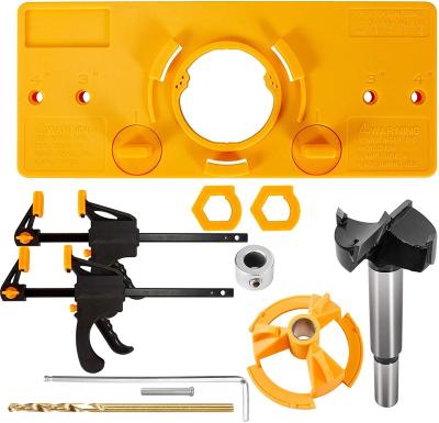 China Multi Functional For Hinge Drilling 35 Mm Concealed Hinge Jig Hinge Drilling Tool Kit Suitable For Face Frame Cabinet Cupboard Door Hinges for sale