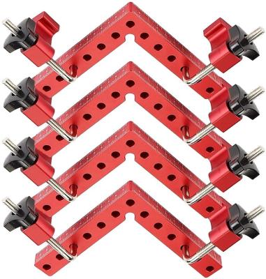 China Industrial OEM 90 Degree Positioning Squares Right Angle Clamps, Aluminum Alloy L-Type Corner Clamp Woodworking Carpenter Clamping Tool for sale